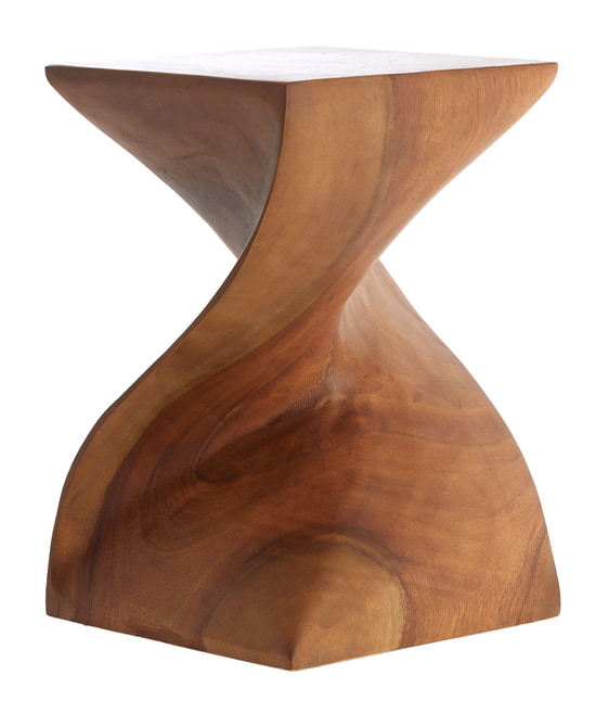 Light & Living Bijzettafel 'Muhan' Suarhout, 30 x 30cm, kleur Bruin