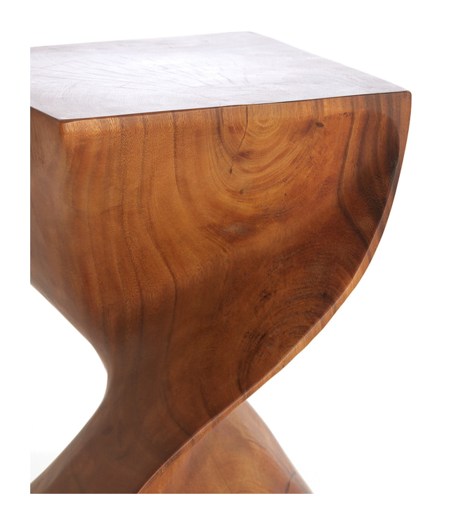Light & Living Bijzettafel 'Muhan' Suarhout, 30 x 30cm, kleur Bruin