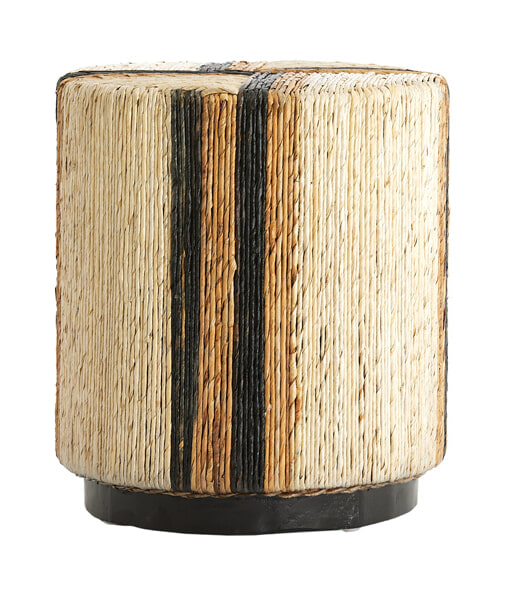 Light & Living Poef 'Yuturi' Bananenblad