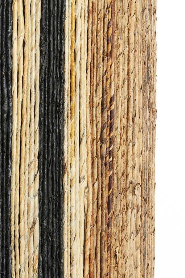 Light & Living Poef 'Yuturi' Bananenblad, kleur Bruin