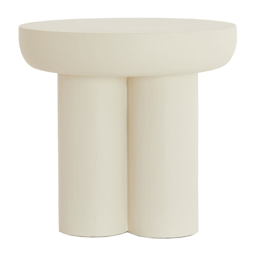 Light & Living Bijzettafel 'Mizuho' 50cm, kleur Crème