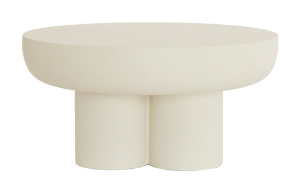Light & Living Salontafel 'Mizuho' 70cm, kleur Crème