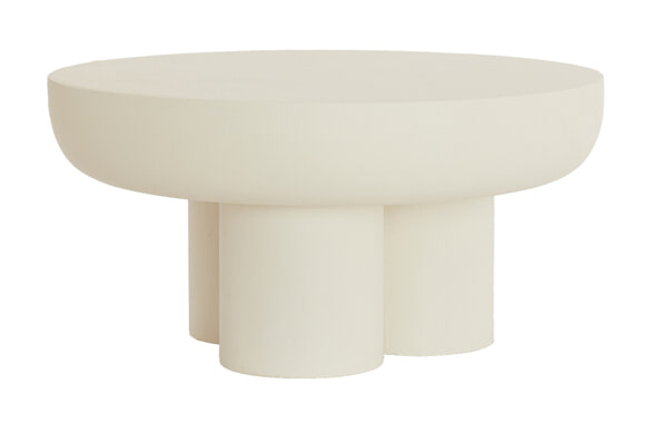 Light & Living Salontafel Mizuho 70cm - Crème - Rond