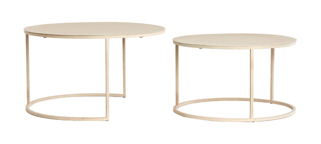 Light & Living Salontafel Sadar Set van 2 stuks - Zand/Bruin