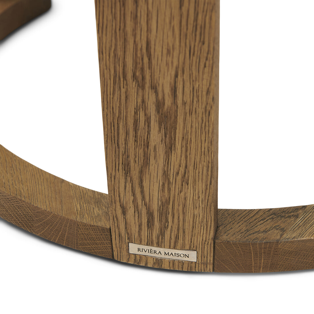 Rivièra Maison Bijzettafel 'Astoria' Eikenhout, Set van 2 stuks