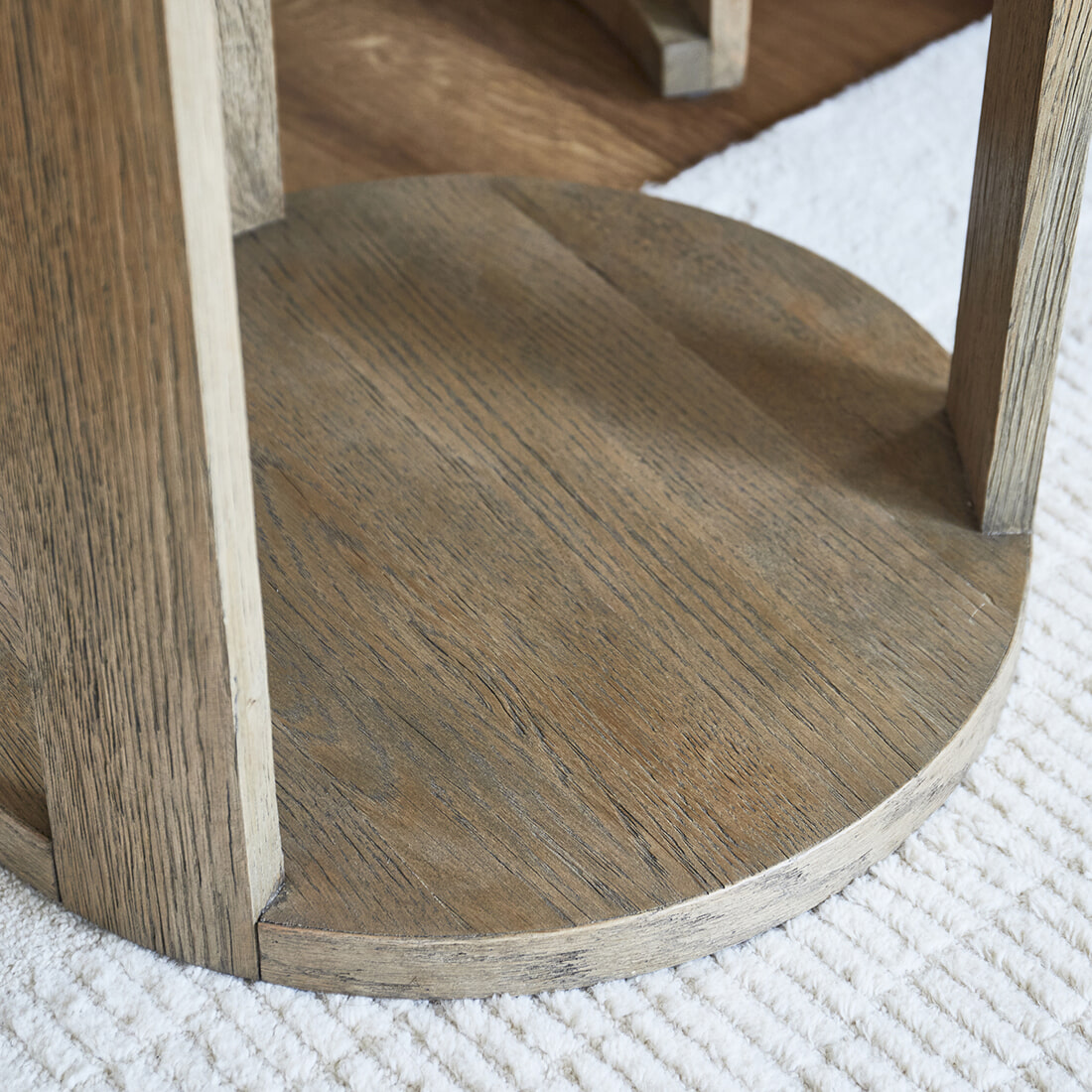 Rivièra Maison Bijzettafel 'Astoria' Eikenhout, Set van 2 stuks