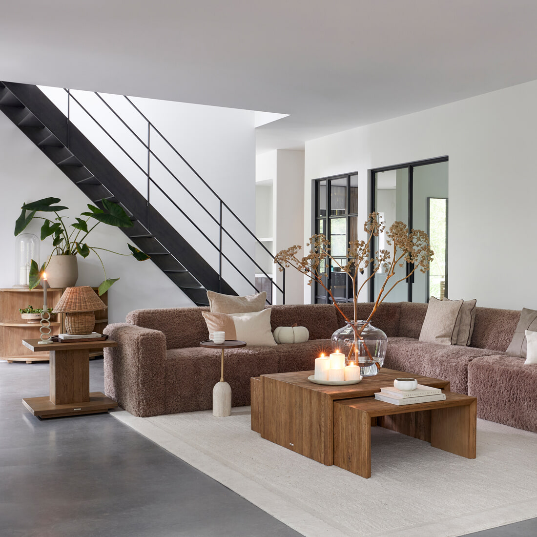 Rivièra Maison Bijzettafel 'Vermont' Eikenhout, 60 x 60cm