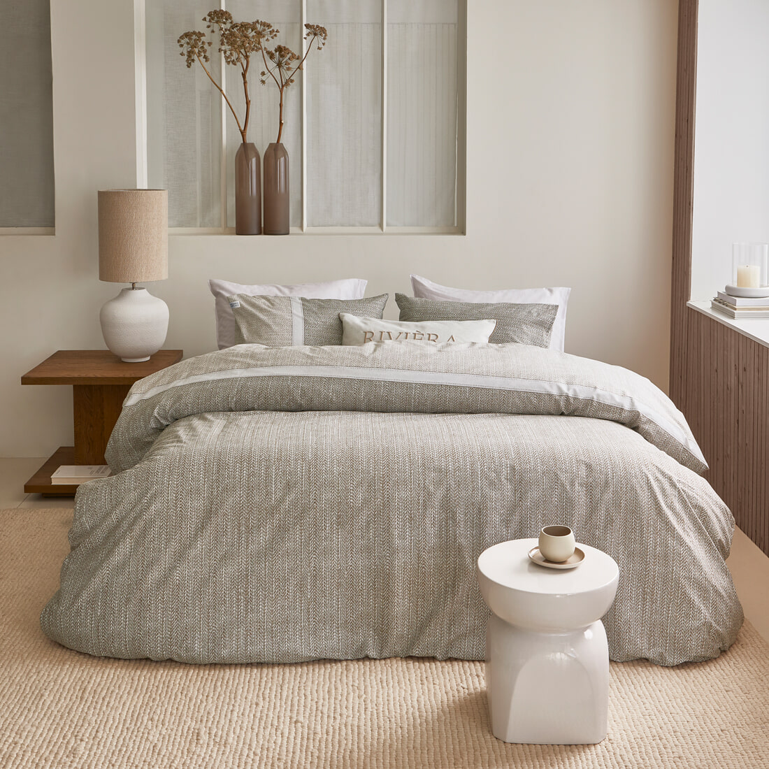 Rivièra Maison Bijzettafel 'Vermont' Eikenhout, 60 x 60cm