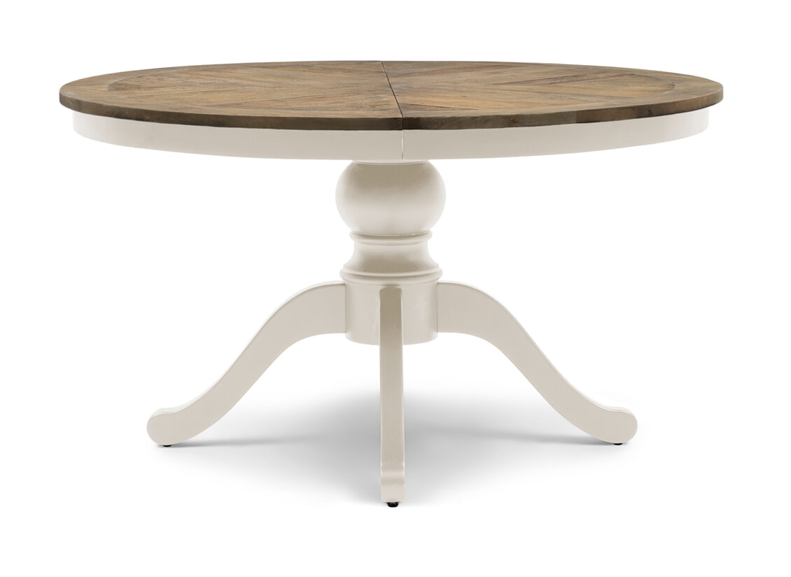 Rivièra Maison Uitschuifbare Eettafel Le Marais Eikenhout, 140/190 x 140cm - Bruin - Rond