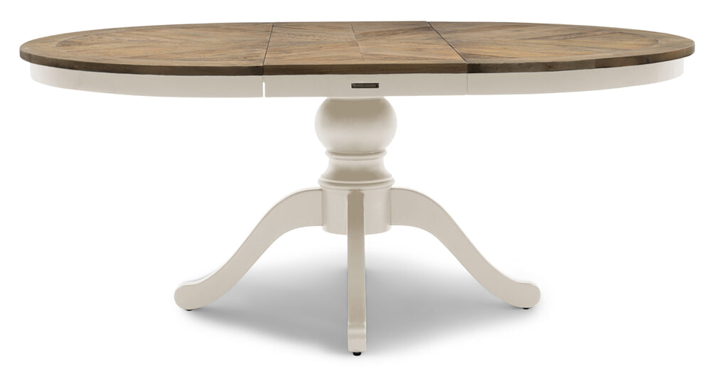 Rivièra Maison Uitschuifbare Eettafel 'Le Marais' Eikenhout, 140/190 x 140cm