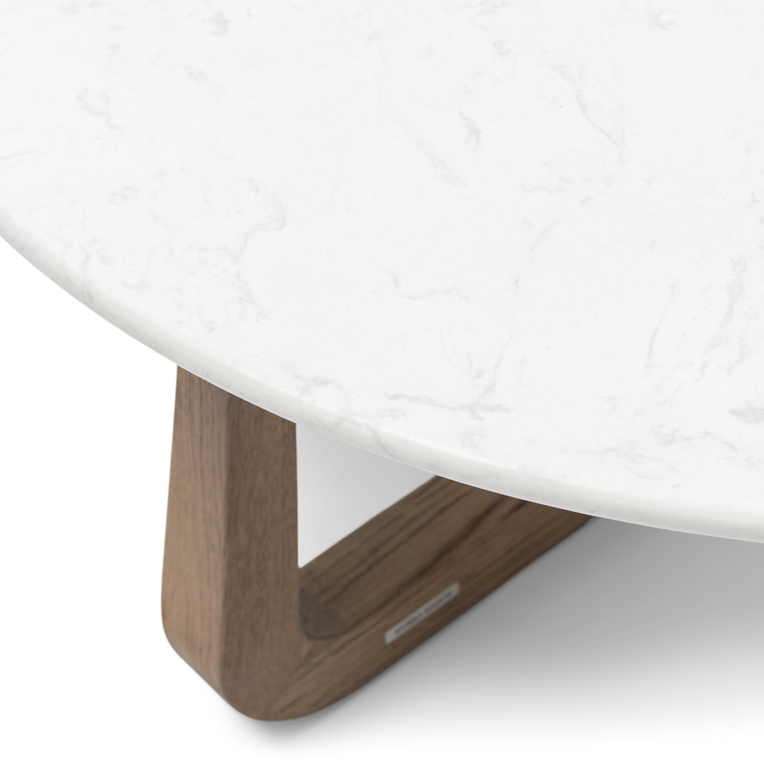 Rivièra Maison Ronde Salontafel 'Casone' Marmer en eikenhout, 90cm
