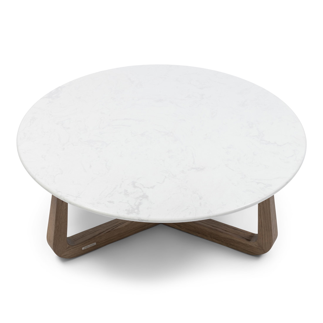 Rivièra Maison Ronde Salontafel 'Casone' Marmer en eikenhout, 90cm