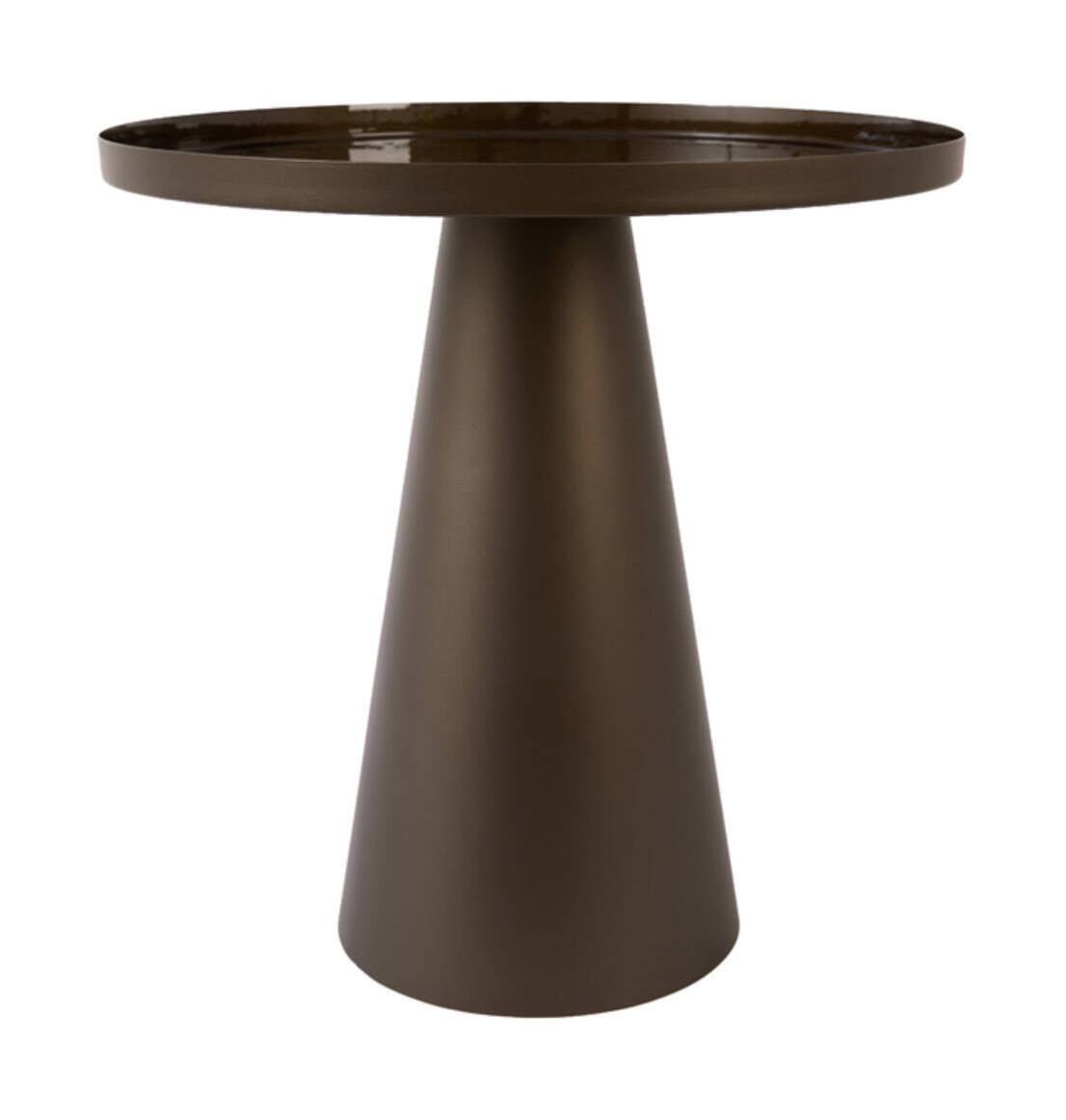 Light & Living Ronde Bijzettafel Jay Ø46cm - Bruin/Brons