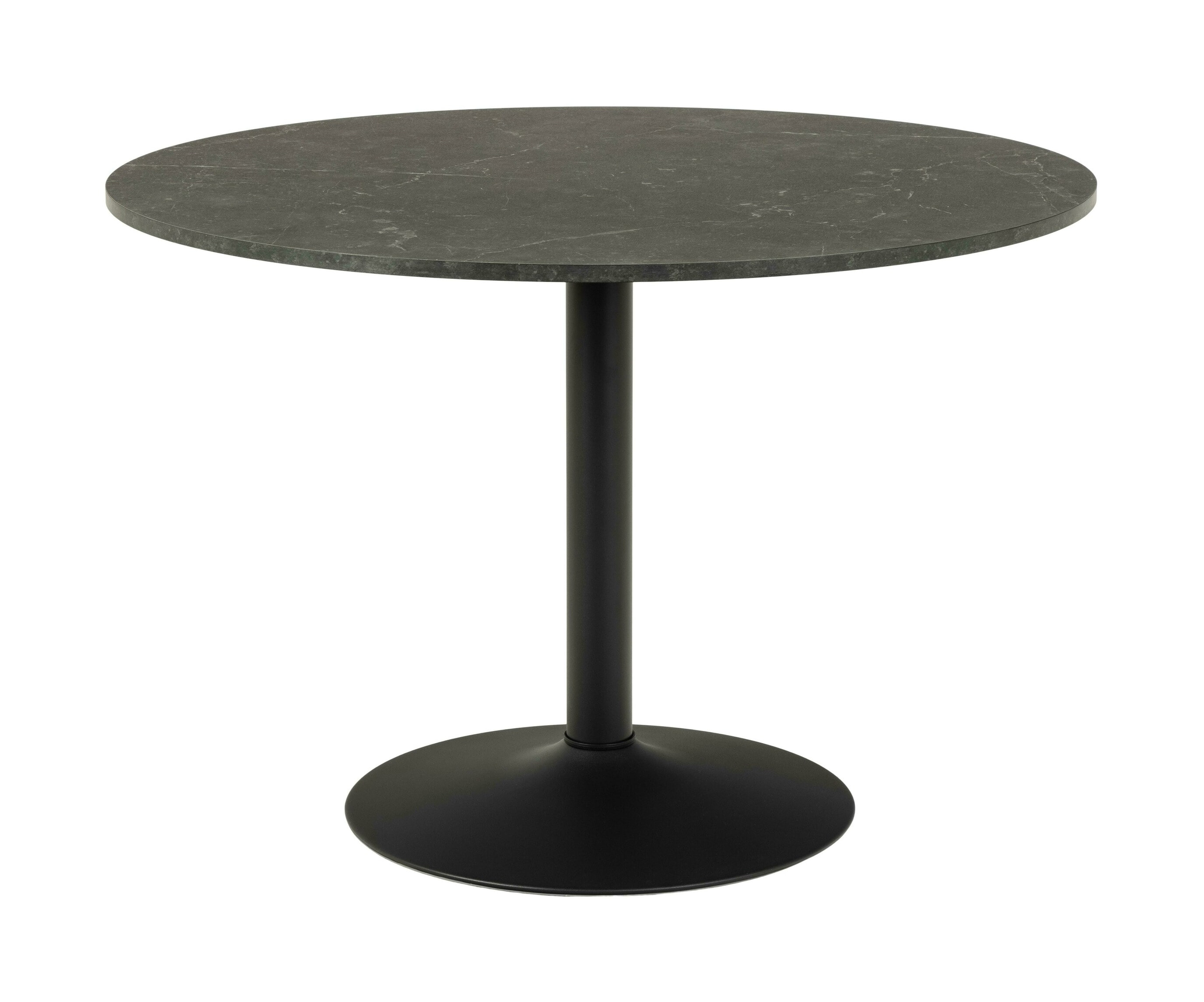 Bendt Ronde Eettafel 'Ivana' Marmerprint, Ø110cm, kleur Zwart