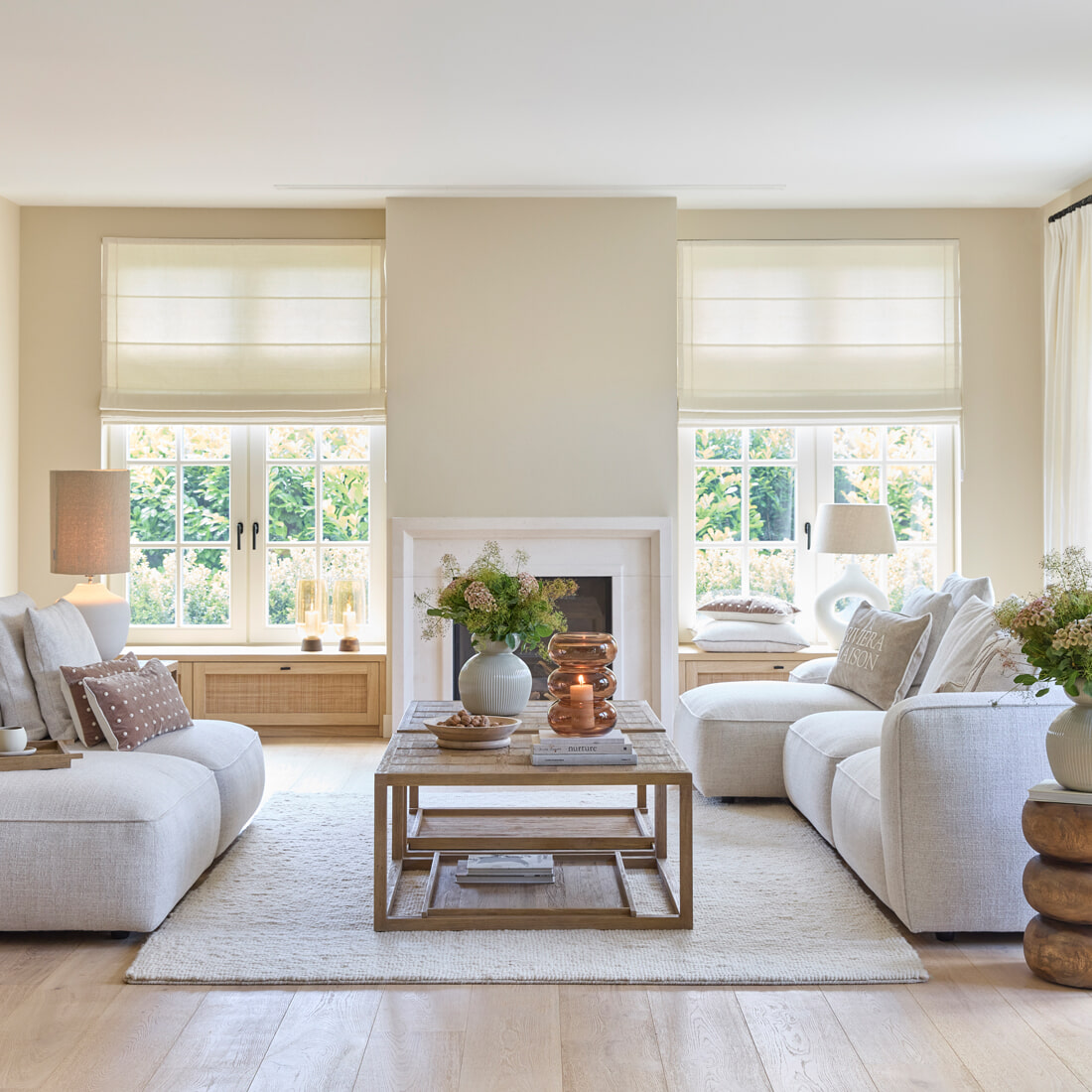 Rivièra Maison Salontafel 'Fraser Island' Eikenhout, 90 x 90cm