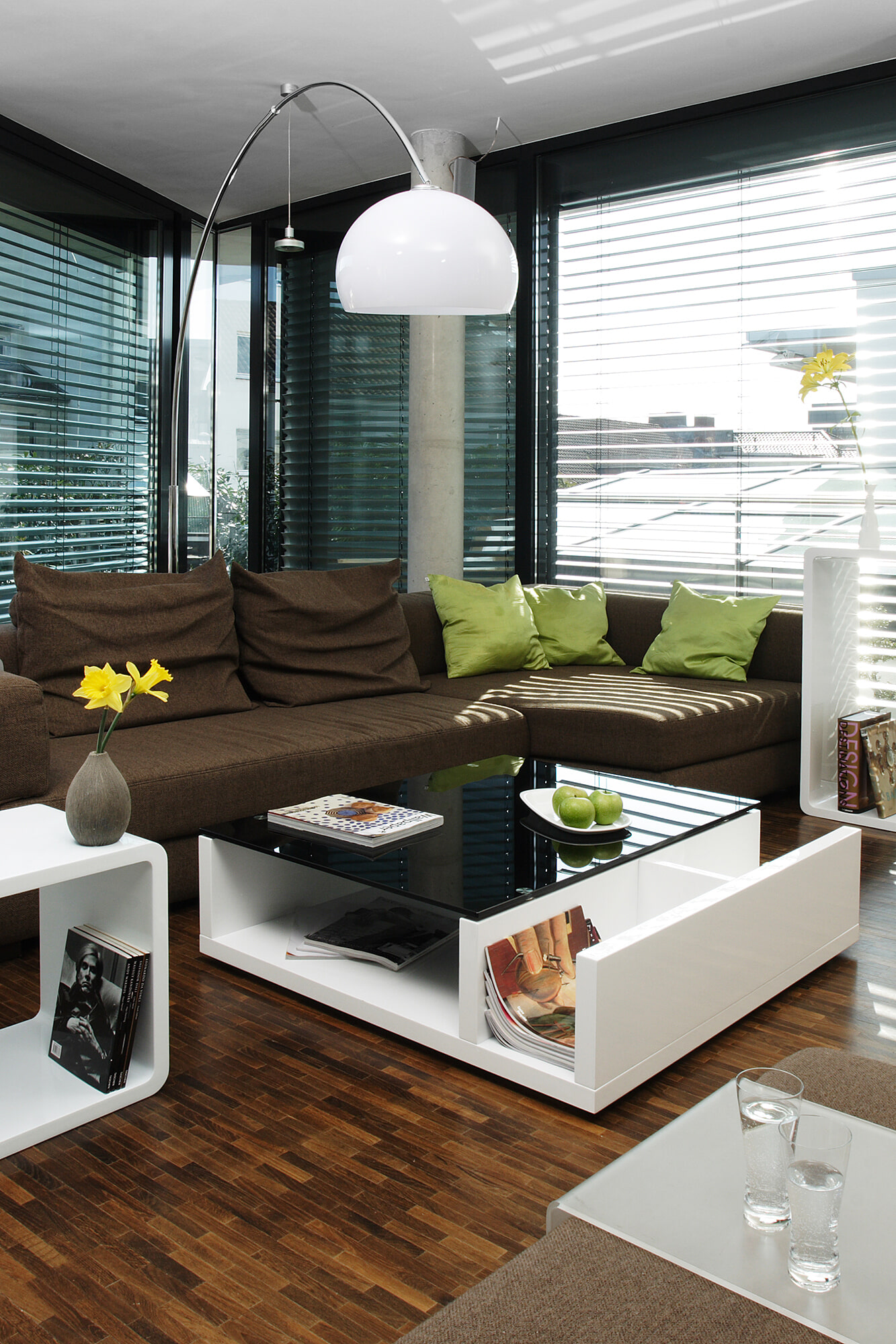 Artistiq Salontafel 'Keyetta' 100 x 100cm, kleur Zwart/Wit