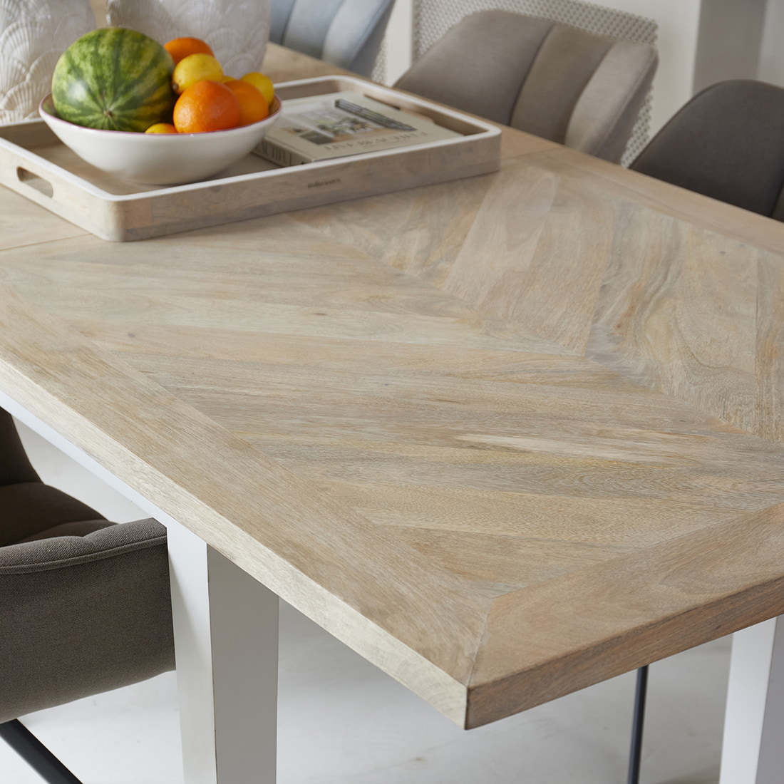 Rivièra Maison Uitschuifbare Eettafel 'Pacifica' Mangohout, 220/265/310 x 100cm