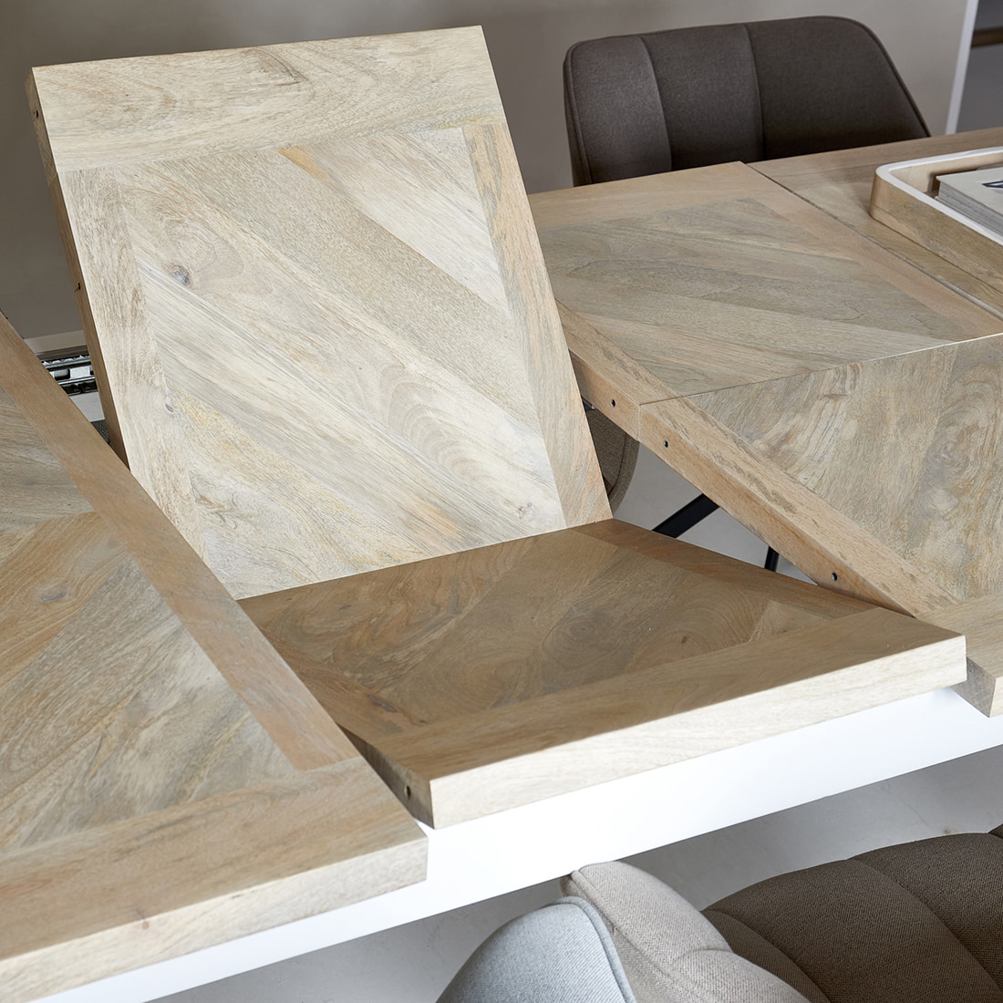 Rivièra Maison Uitschuifbare Eettafel 'Pacifica' Mangohout, 220/265/310 x 100cm