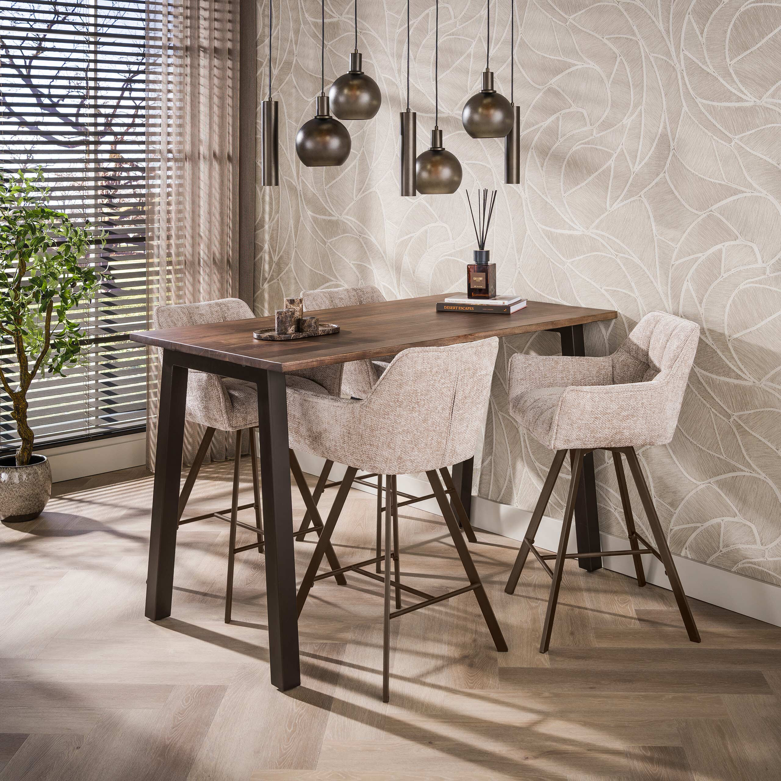 LifestyleFurn Bartafel 'Danecia' Acaciahout, 147 x 80cm