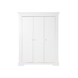 Bopita Kledingkast 'Narbonne' 3-deurs, kleur wit