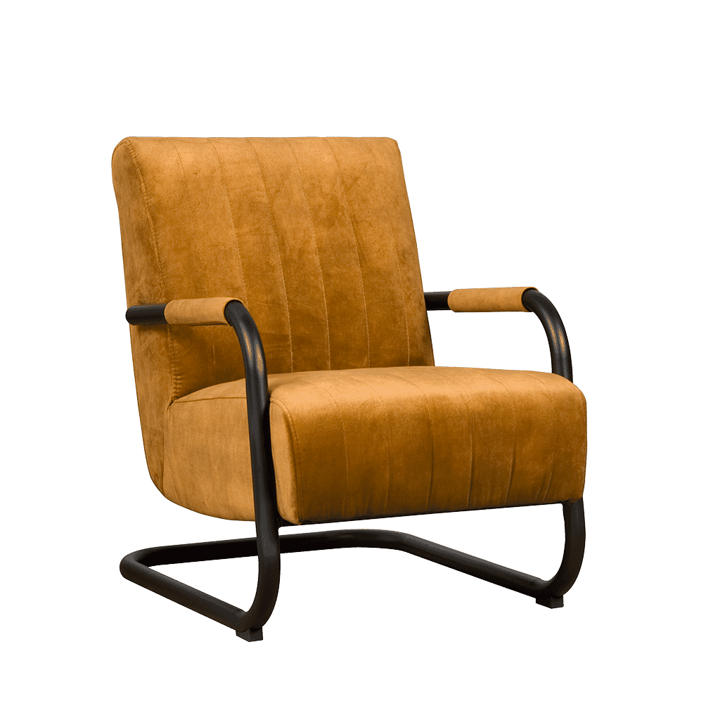 Sohome Fauteuil 'Raisa' Velvet, kleur Goud