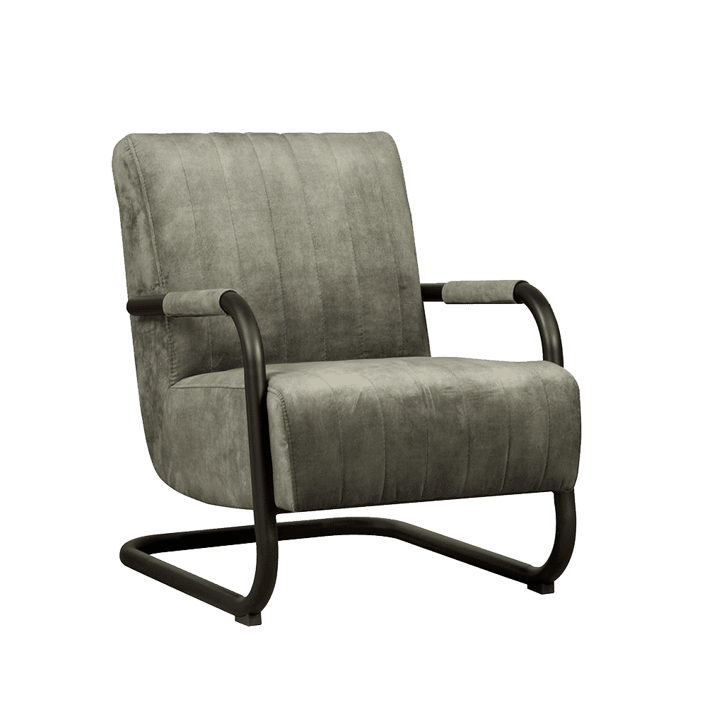 Sohome Fauteuil 'Raisa' Velvet, kleur Groen