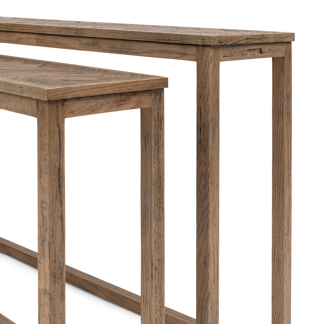 Rivièra Maison Sidetable 'Harbour Island' Eikenhout, Set van 2 stuks