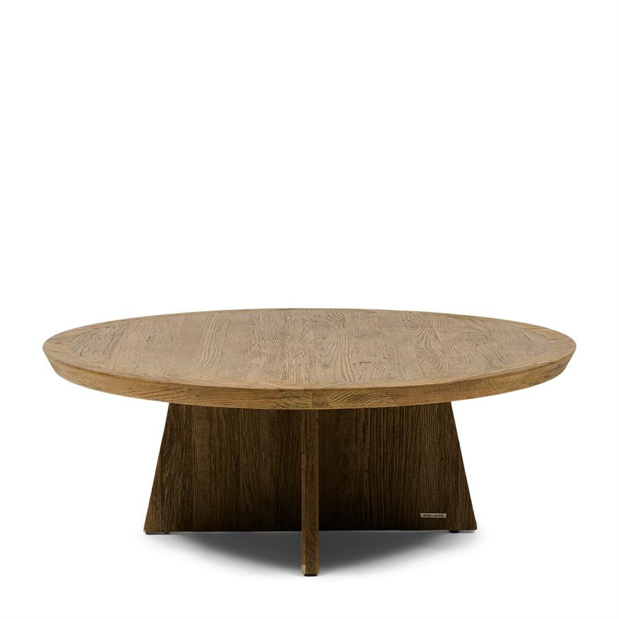 Rivièra Maison Ronde Salontafel 'Zermatt' Eikenhout, 100cm