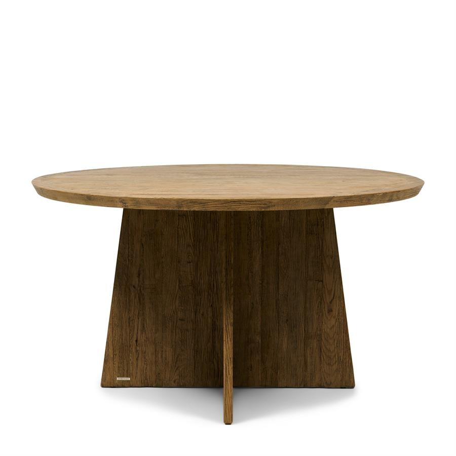 Rivièra Maison Ronde Eettafel Zermatt Eikenhout, 140cm - Naturel