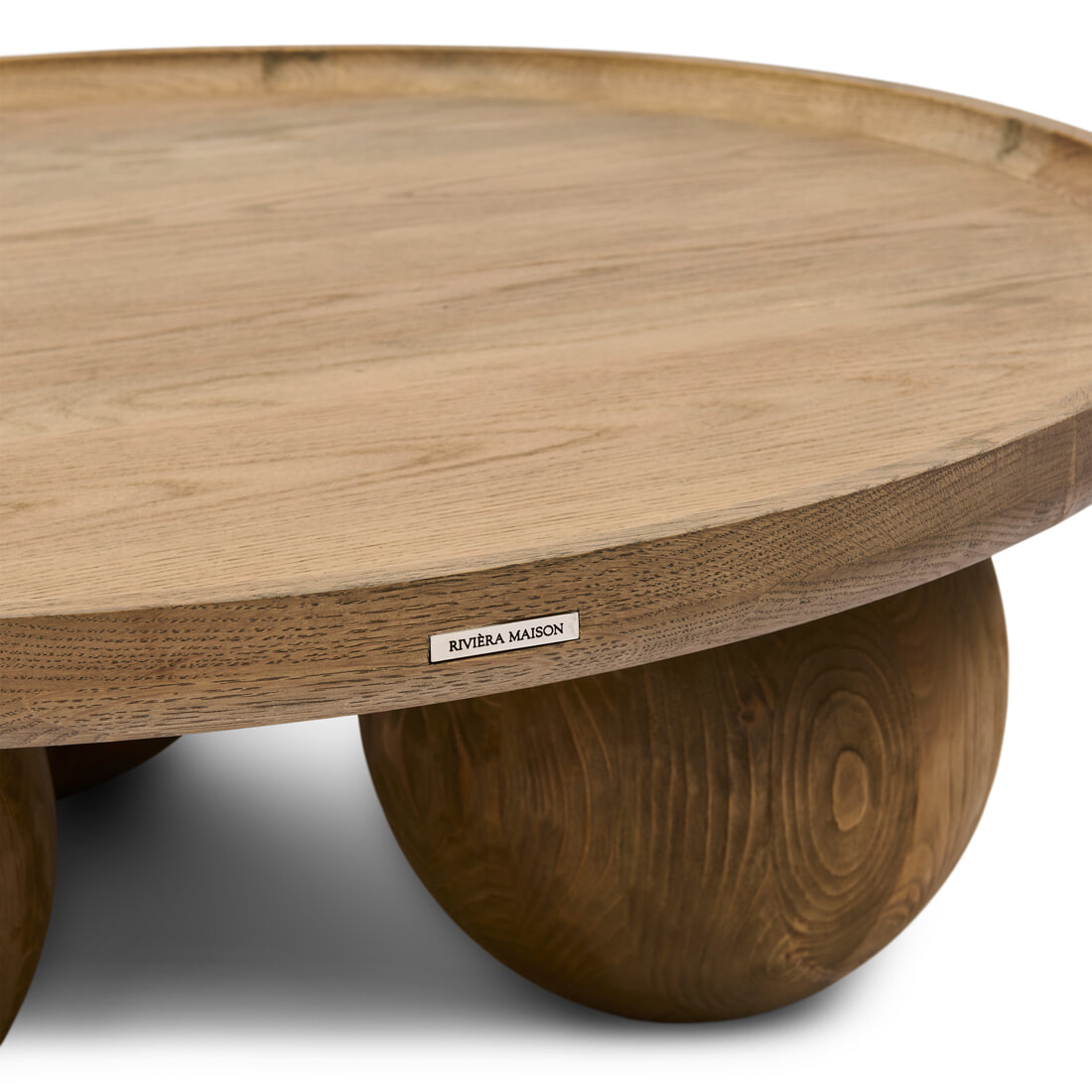 Rivièra Maison Ronde Salontafel 'Rockefeller' Eikenhout, 100cm