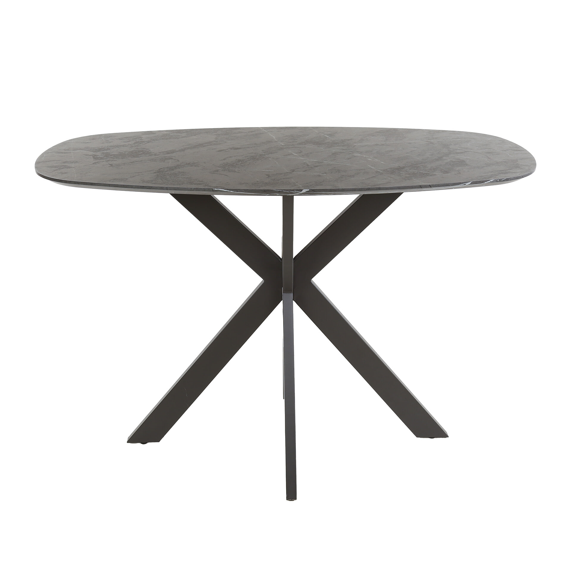 LifestyleFurn Deens Ovale Bartafel 'Kora' Keramiek look, 140 x 80cm