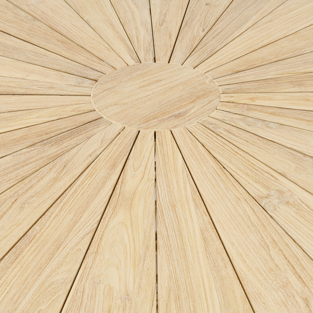 Rivièra Maison Ronde Tuintafel 'Saint Tropez' Teakhout en touw, 140cm