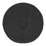 LABEL51 Vloerkleed 'Jute' 150cm, kleur Zwart