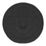LABEL51 Vloerkleed 'Jute' 180cm, kleur Zwart