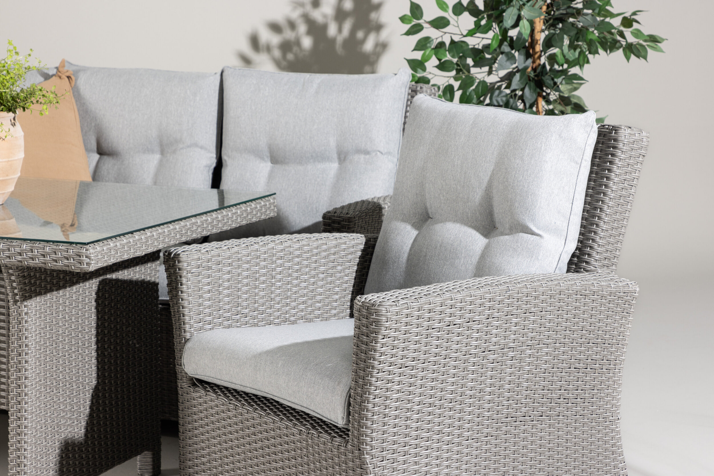 Nohr Loungeset 'Sanuel' Met bank, 2 loungestoelen en tafel