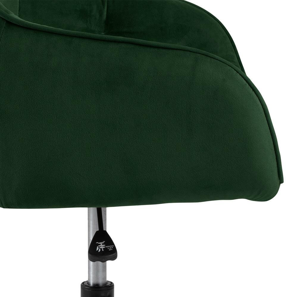 Bendt Bureaustoel 'Loren' Velvet, kleur Forest Green