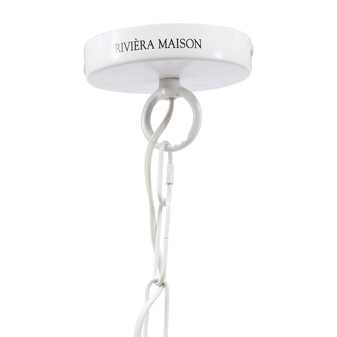 Rivièra Maison Hanglamp 'Lattea' Mangohouten kralen, 44cm