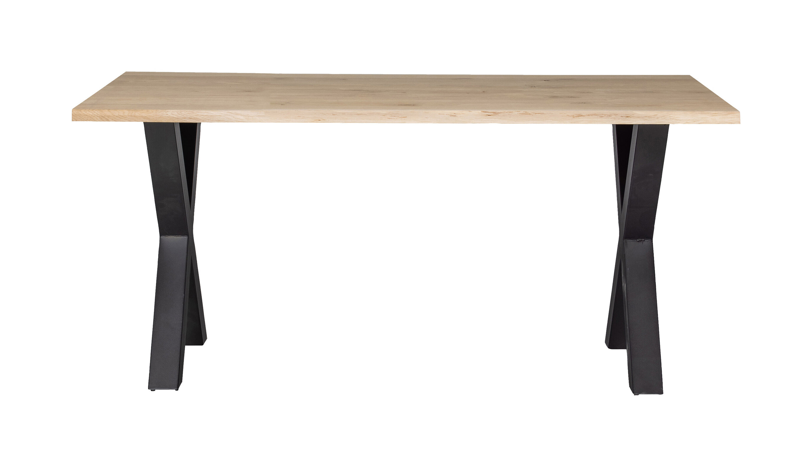 WOOOD Boomstam Eettafel 'Tablo' met X-poot, 180 x 90cm