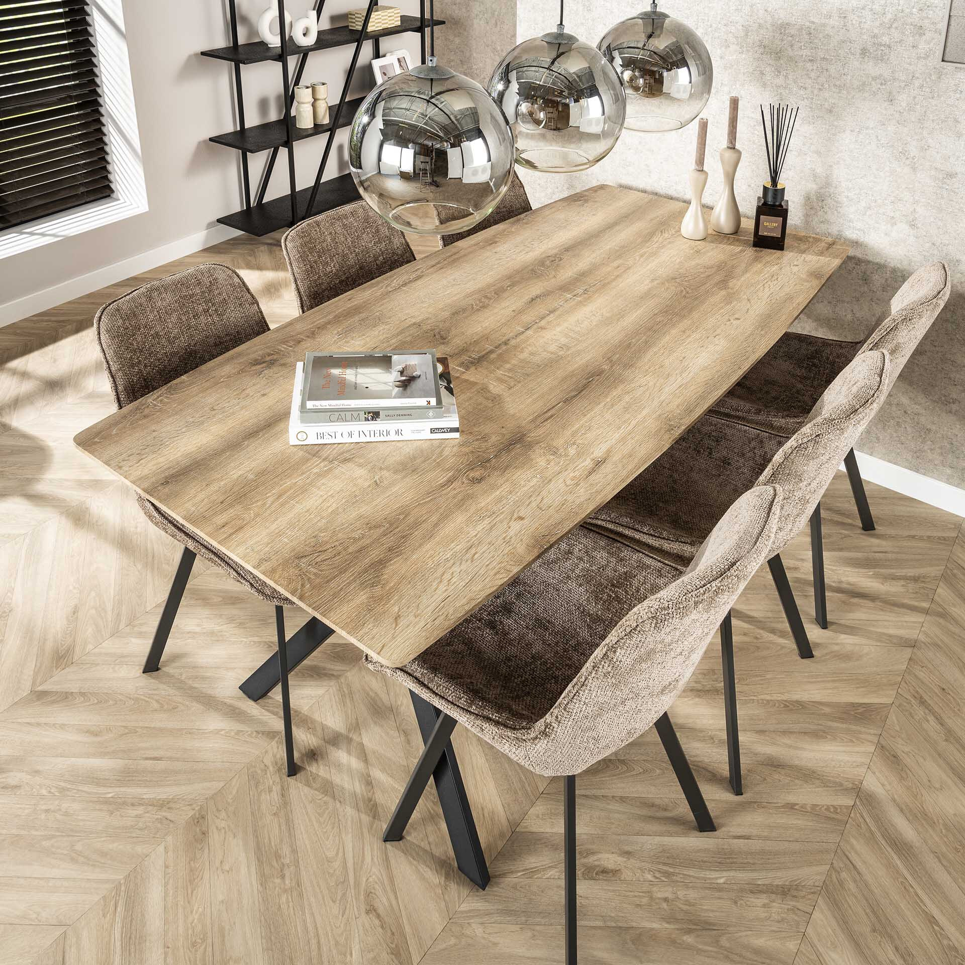 LifestyleFurn Eettafel 'Lakia' 190 x 90cm