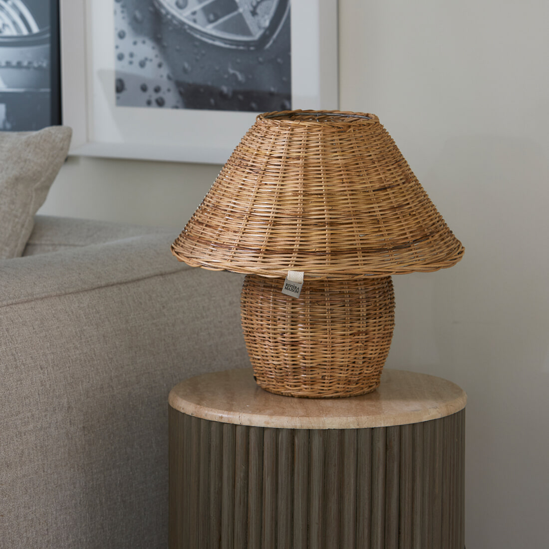 Rivièra Maison Tafellamp Ames Pitriet, 40cm - Bruin