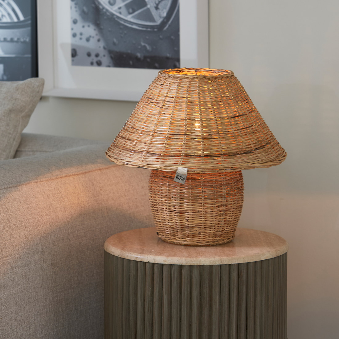 Rivièra Maison Tafellamp 'Ames' Pitriet, 40cm