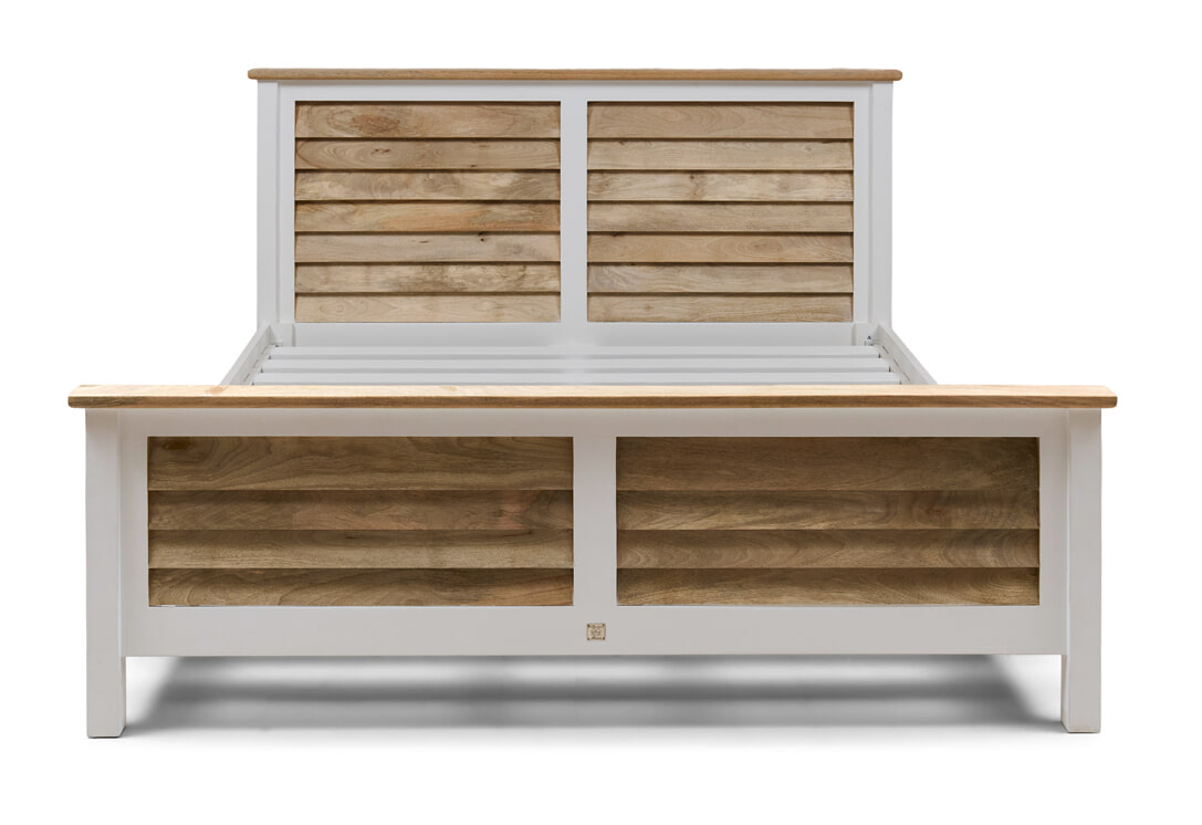 Rivièra Maison 2-persoonsbed 'Pacifica' Acacia- en mangohout, 180 x 200cm