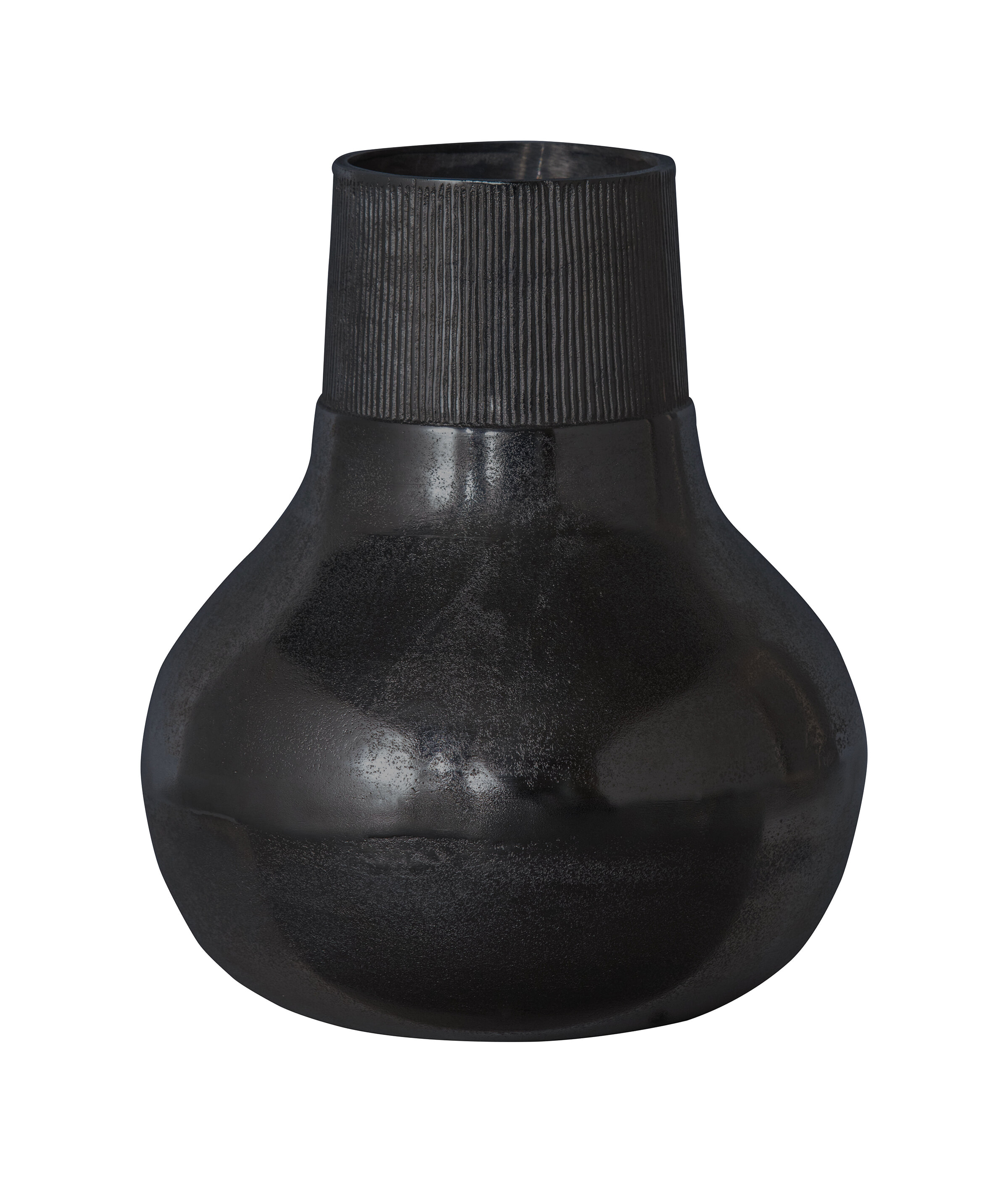 BePureHome Vaas 'Metal' 36cm, kleur Zwart BePureHome Vaas 'Metal' 36cm, kleur Zwart