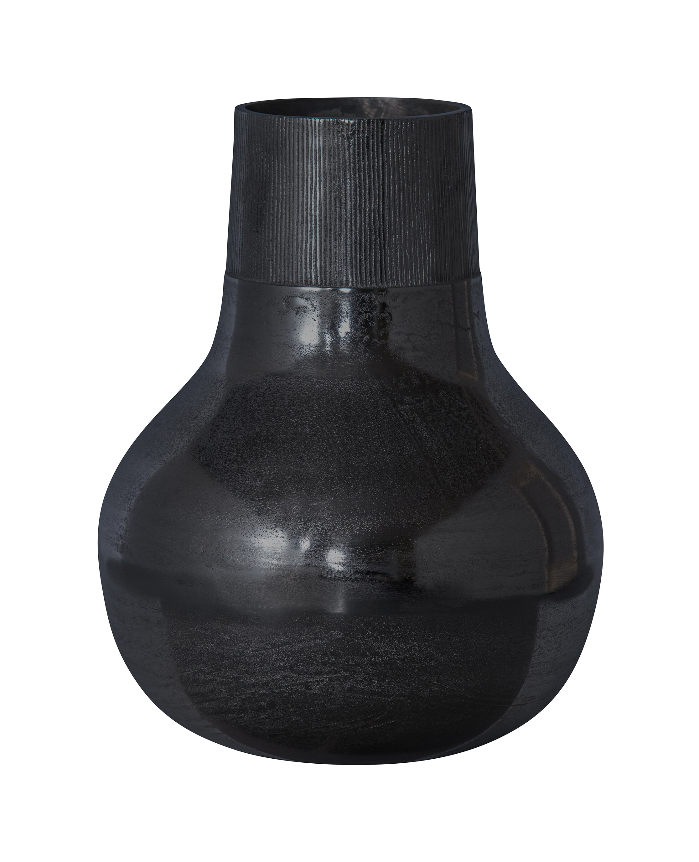 BePureHome Vaas 'Metal' 46cm, kleur Zwart