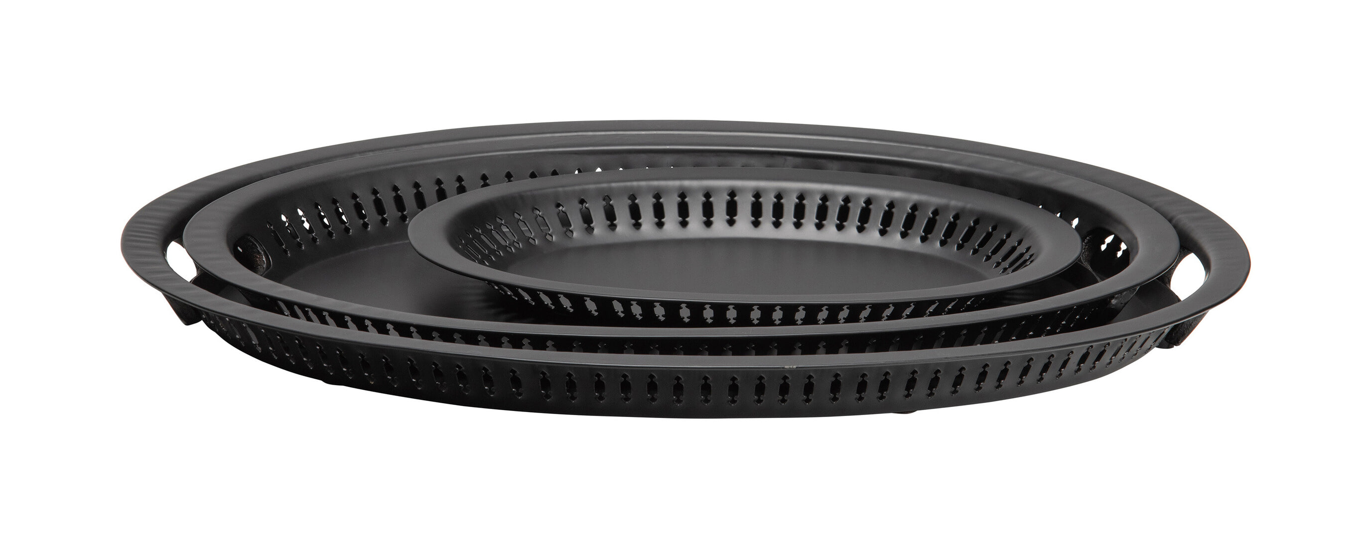 BePureHome Dienblad 'Dish' Set van 3 stuks, kleur Zwart BePureHome Dienblad 'Dish' Set van 3 stuks, kleur Zwart