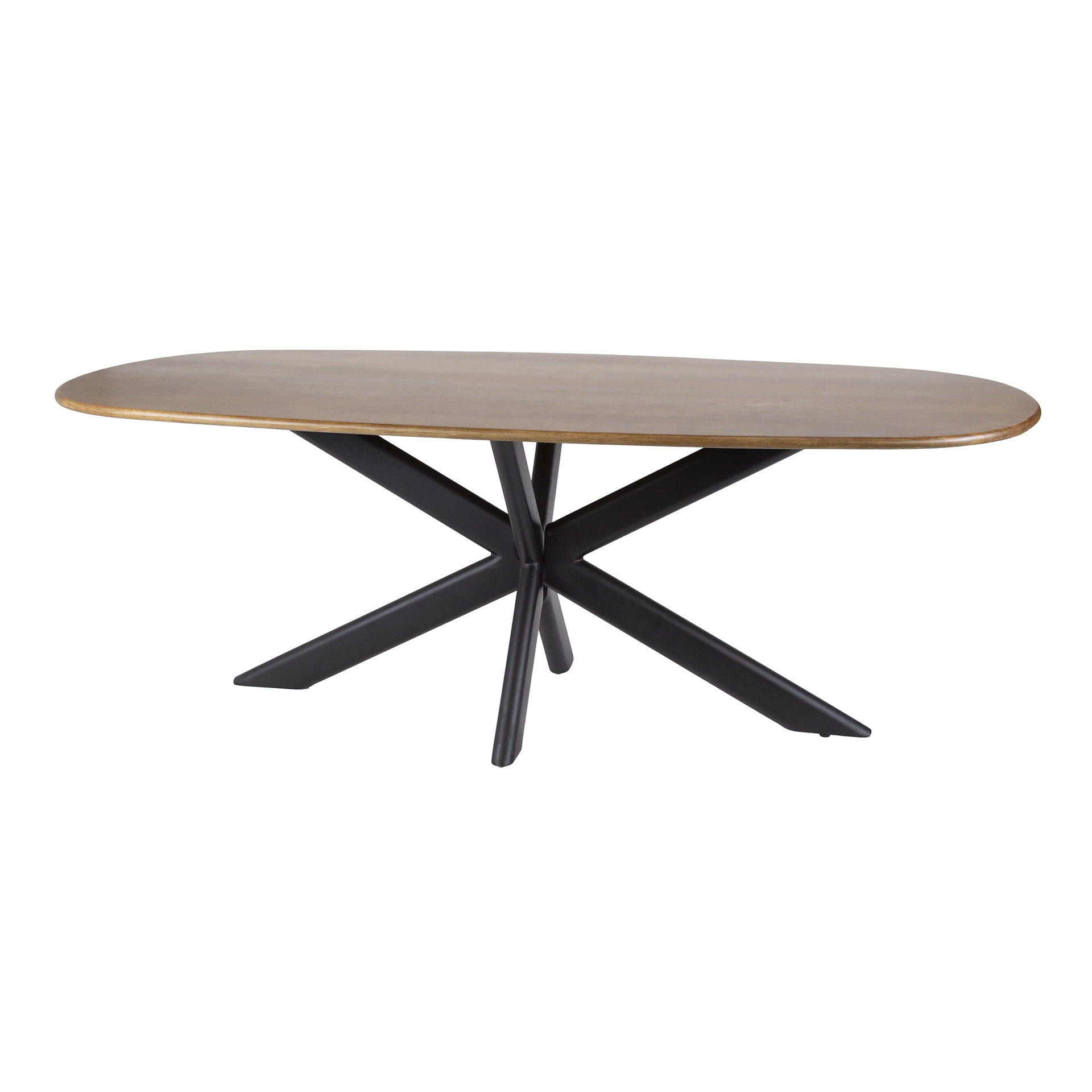 LifestyleFurn Deens Ovale Eettafel 'Syeda' Mangohout, 215 x 105cm