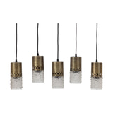 BePureHome Hanglamp 'Sprinkle' 5-lamps, kleur Antique Brass