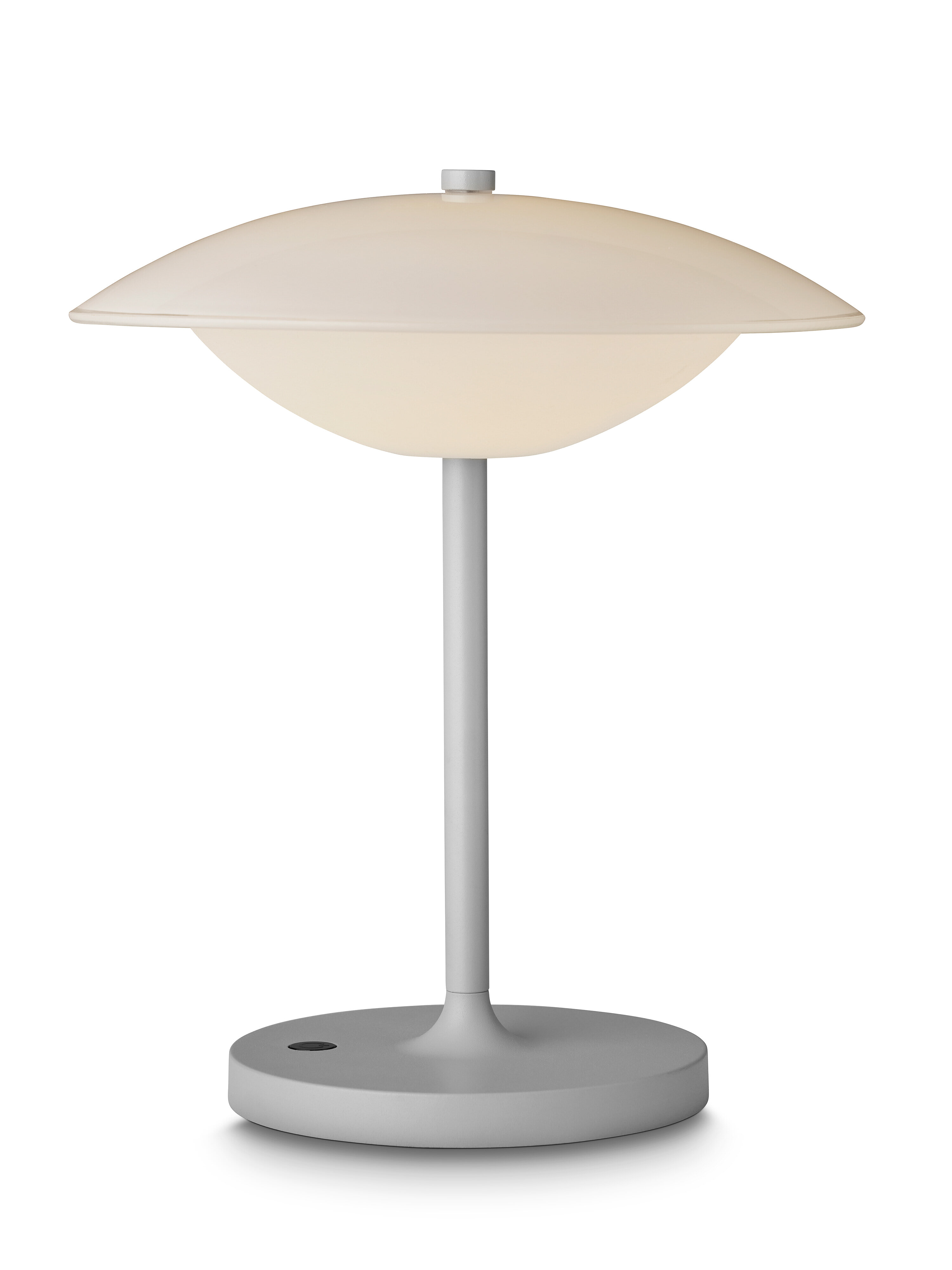 Halo Design Tafellamp 'Baroni Move' Oplaadbaar, 26cm, kleur Warmgrijs
