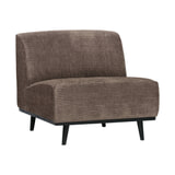 BePureHome Fauteuil 'Statement' Rib, kleur Taupe