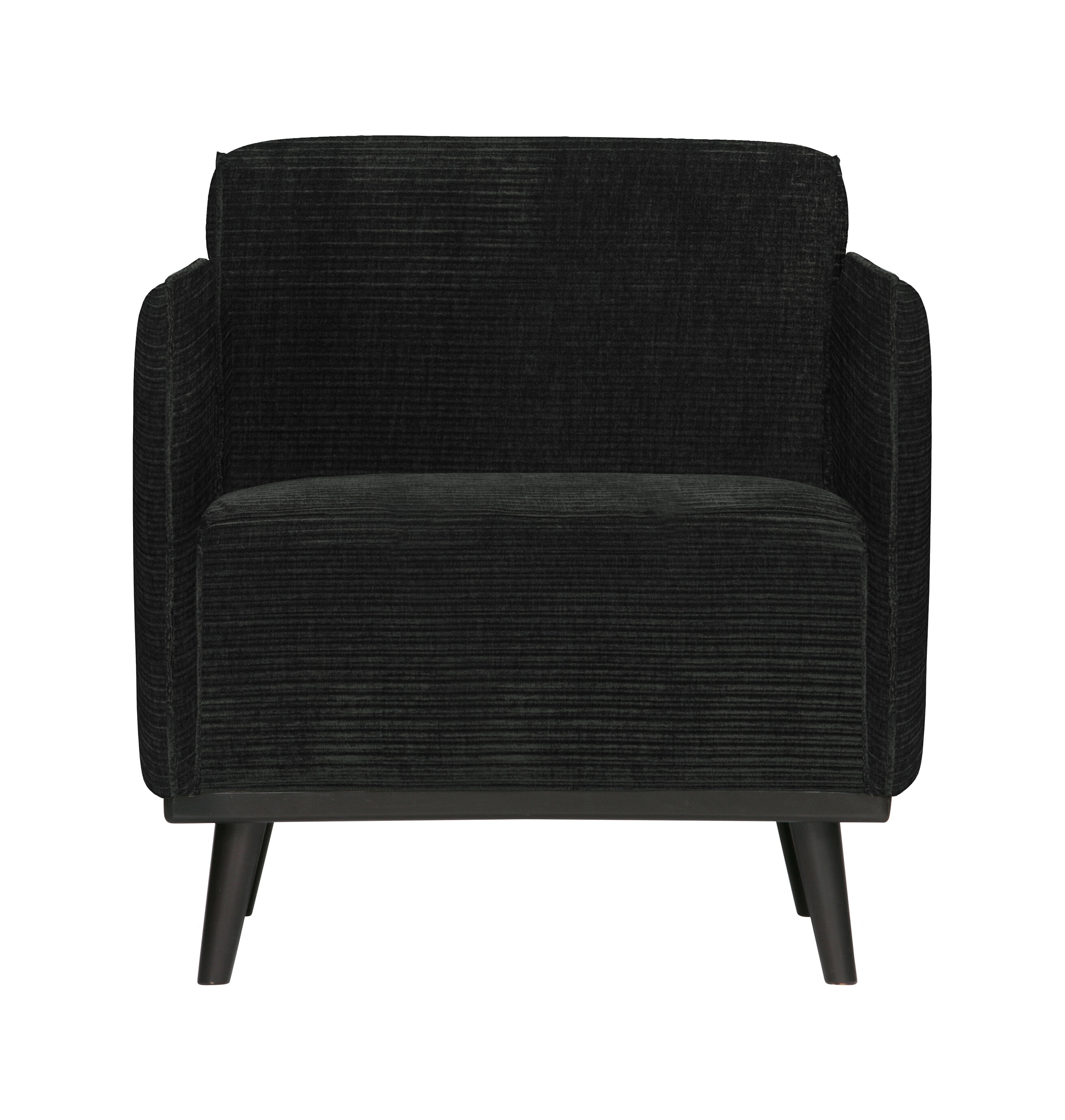 WOOOD Fauteuil 'Statement' Met Armleuning, Rib, kleur Graphite
